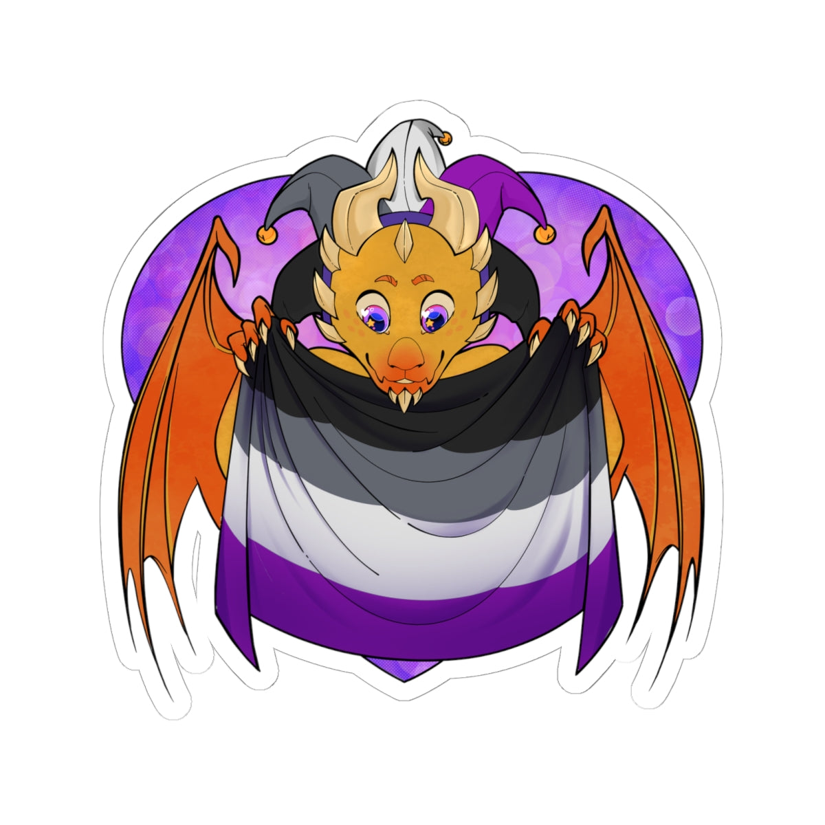 Sticker - Ravi has Asexual Pride - LGBTQIA+