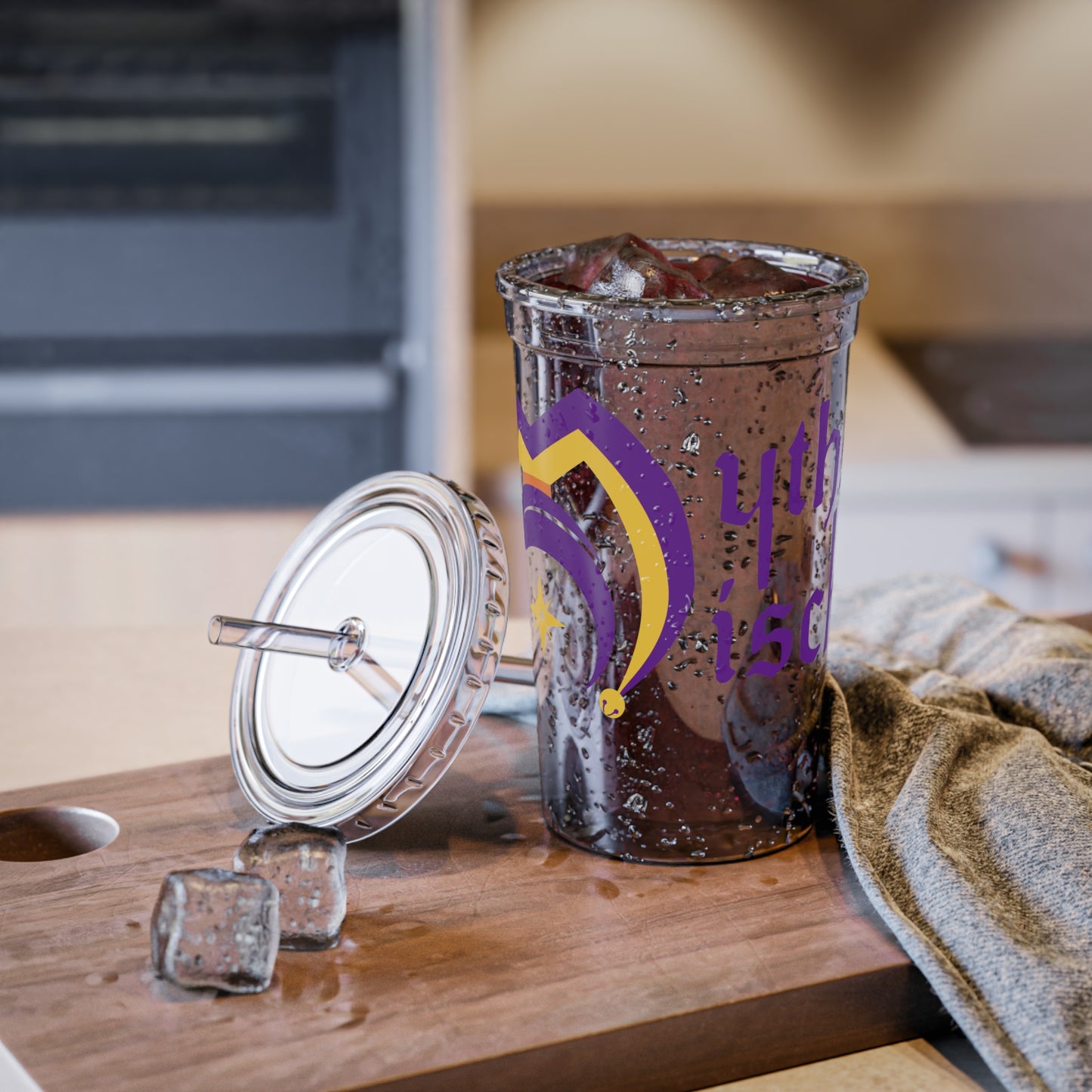 Acrylic Cup – Myths & Mischief - Logo