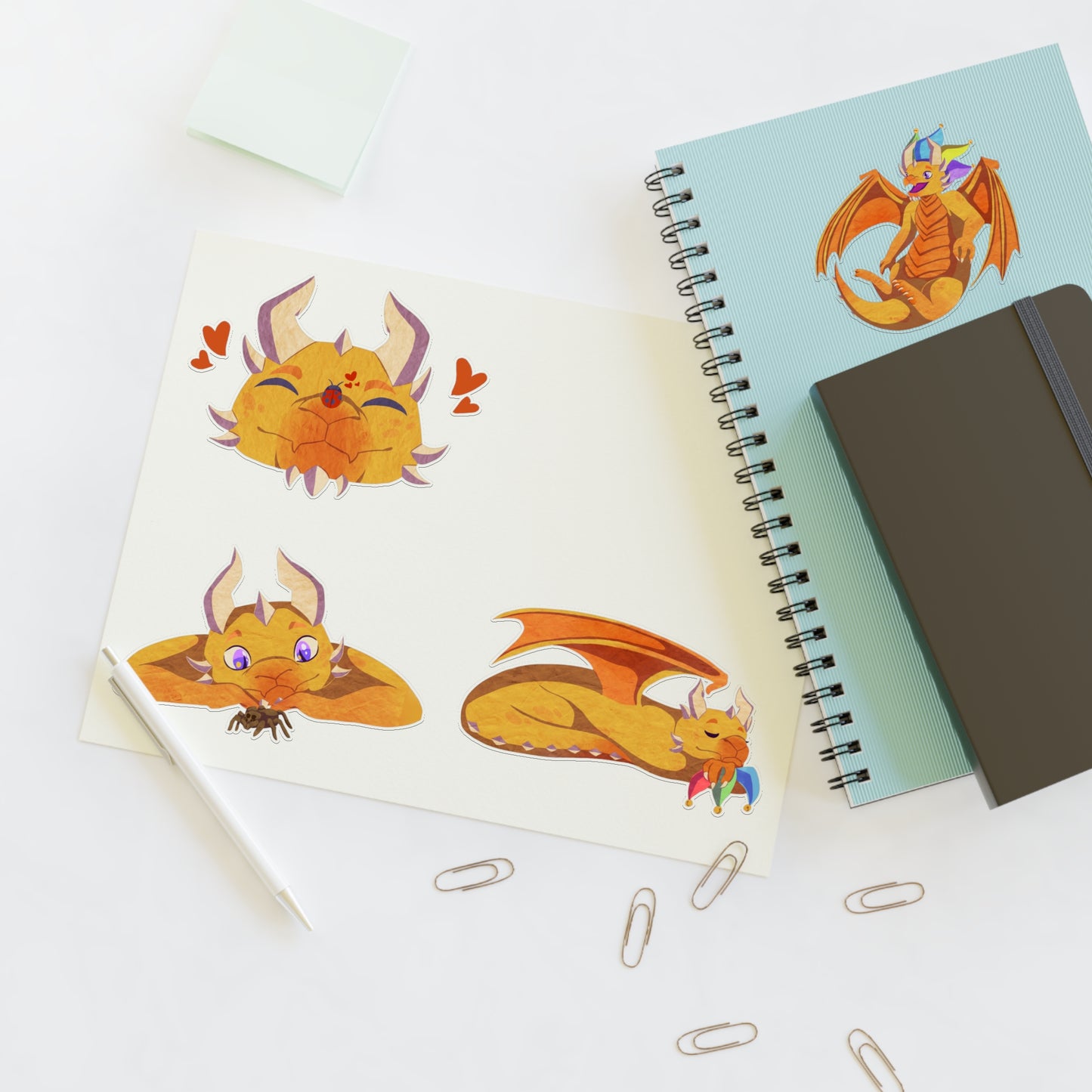 Sticker Sheet – Ravi the Dragon by SharronVan