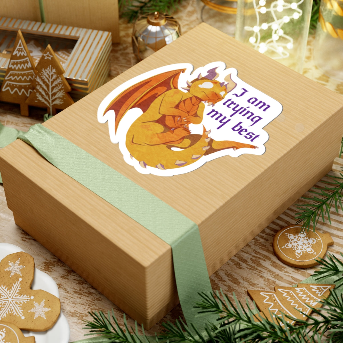 Ravi Sticker – I Am Trying My Best by SharronVan