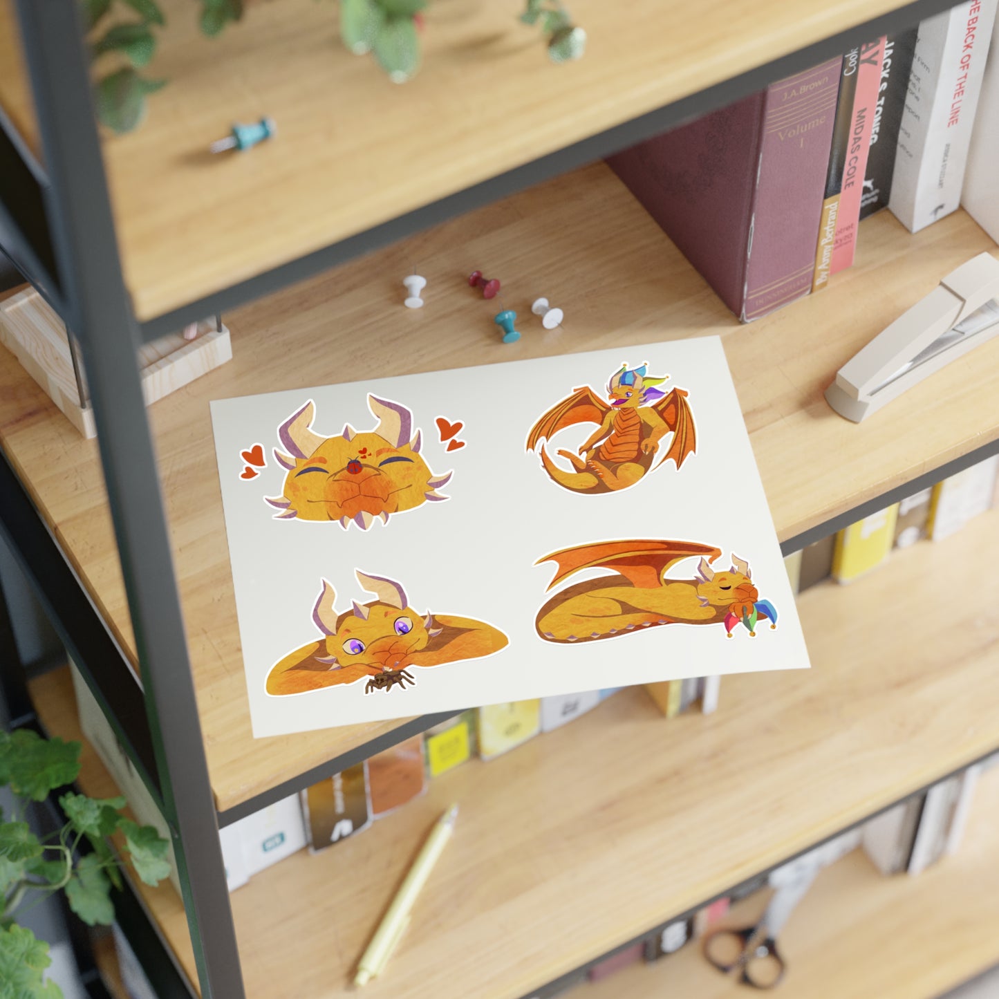Sticker Sheet - Ravi, the Dragon - Medley