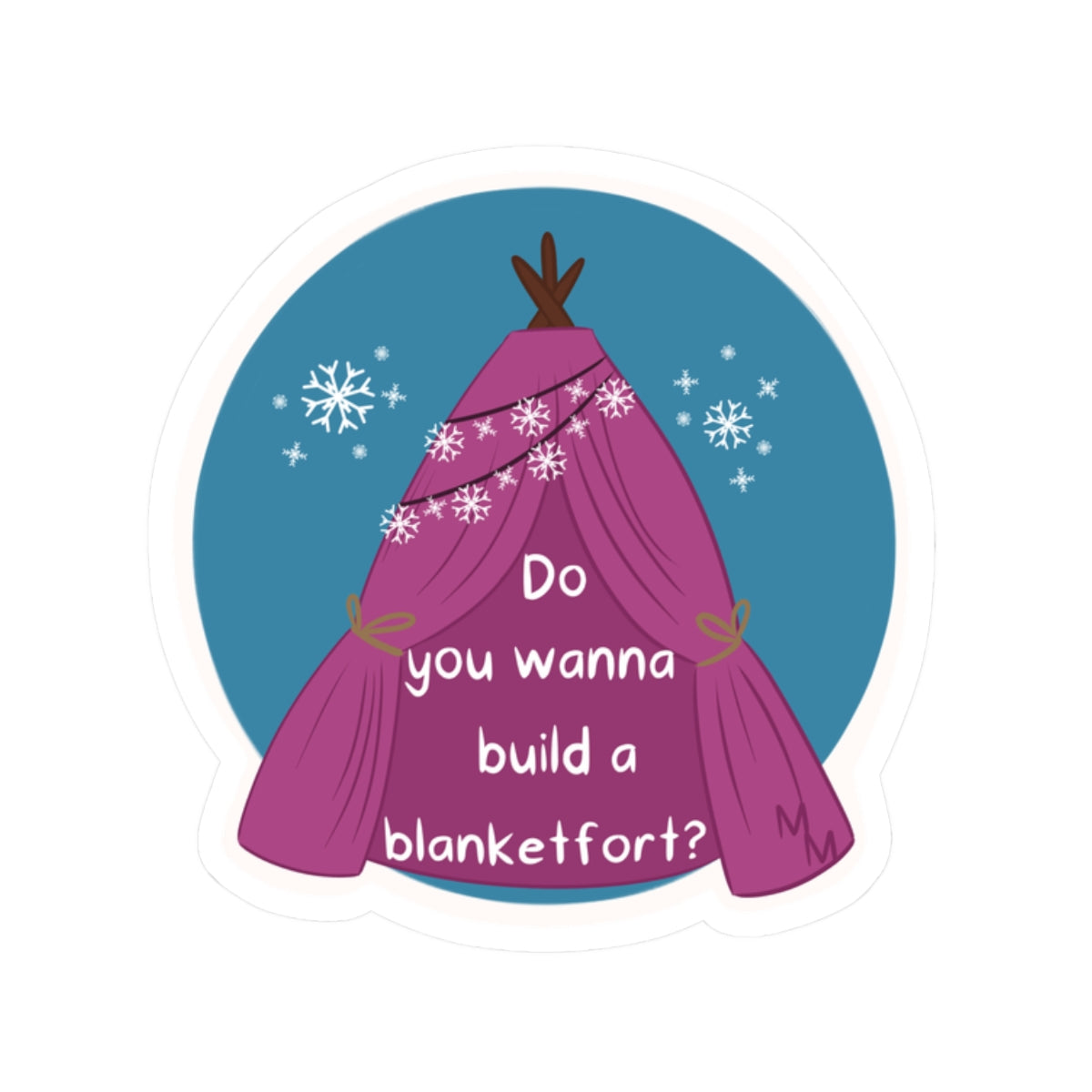 Sticker - Blanket Fort - Parody Merch