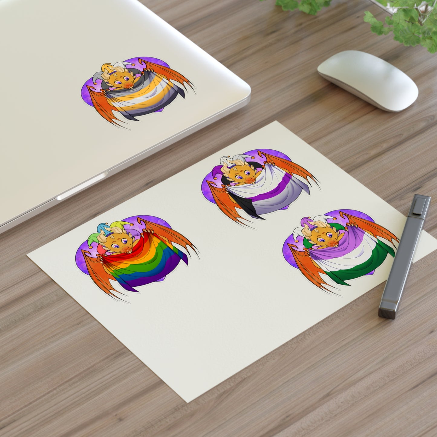Sticker Sheet – Ravi Loves Demi Pride by TheDoodler