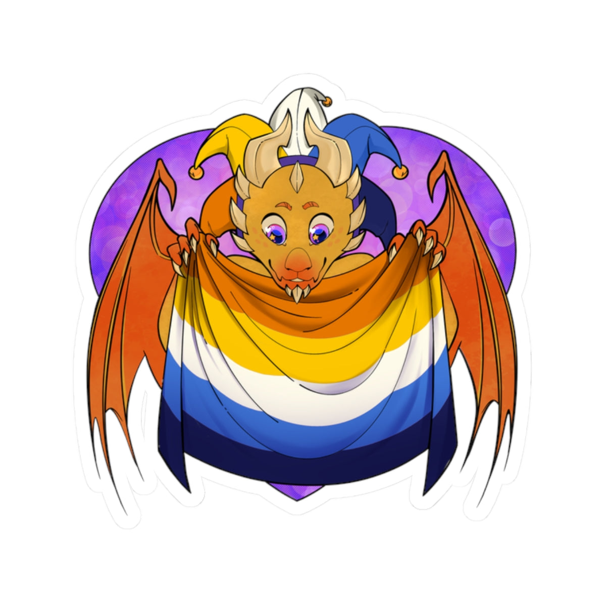 Ravi Sticker – Aro-Ace Pride by TheDoodler
