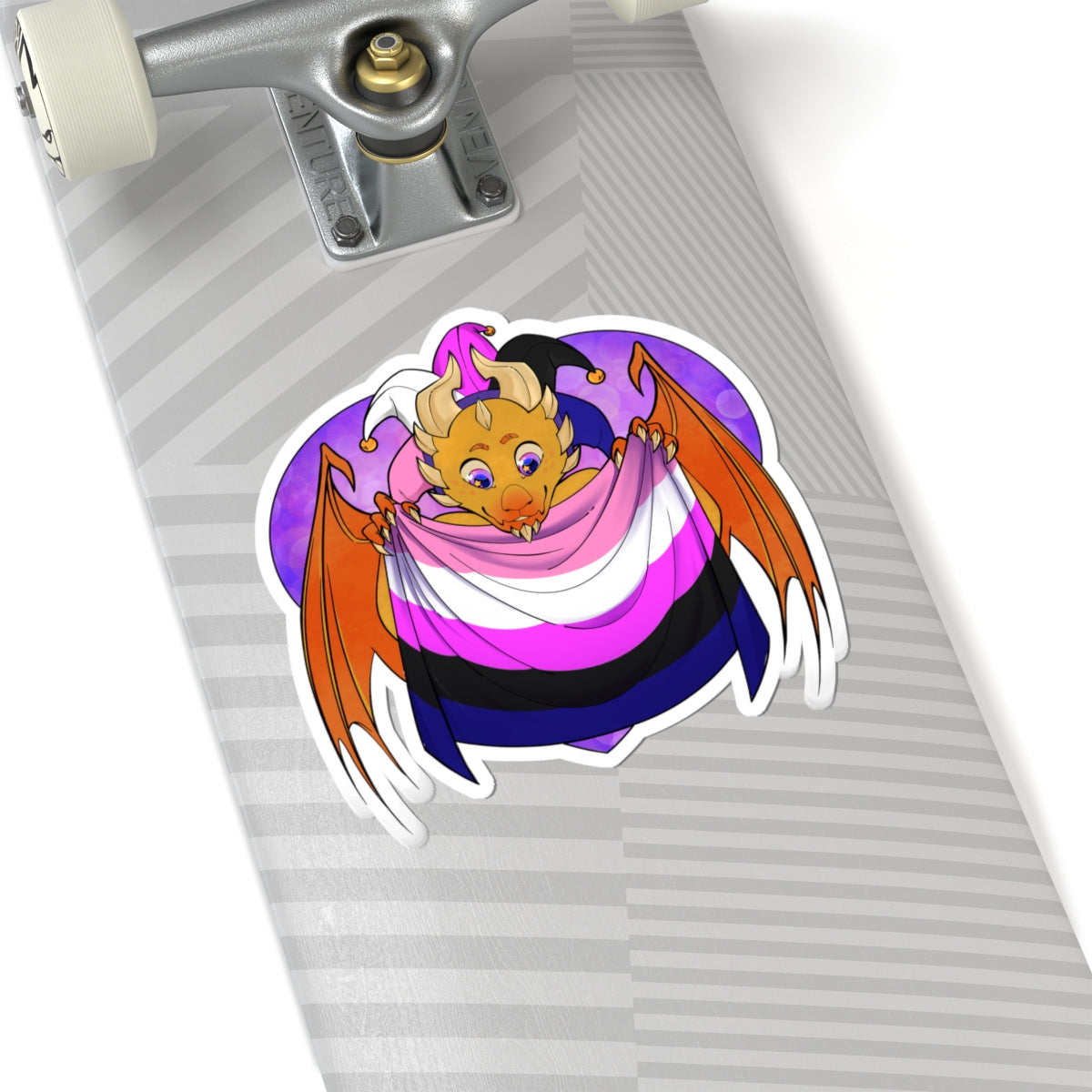 Ravi Sticker – Genderfluid Pride by TheDoodler