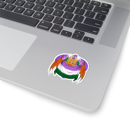 Sticker - Ravi has Genderqueer Pride - LGBTQIA+