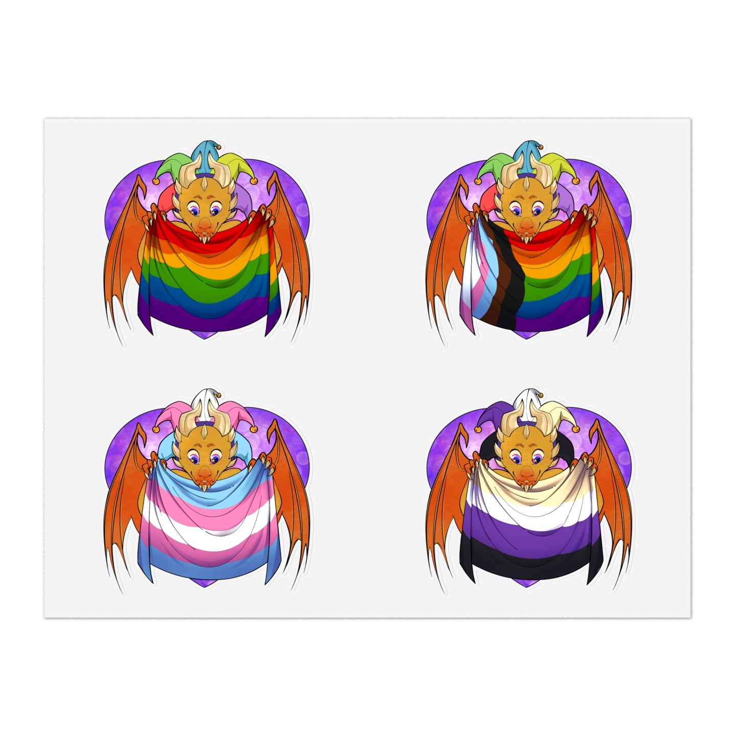 Sticker Sheet - Ravi has Pride - LGBTQIA+ Medley