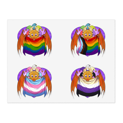 Sticker Sheet - Ravi has Pride - LGBTQIA+ Medley