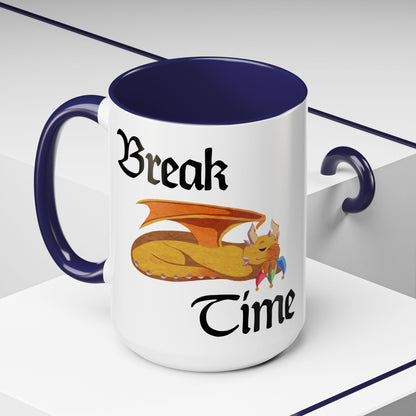 Coffee Mug - "Break Time" - Sleeping Ravi