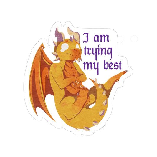 Sticker - "I Am Trying My Best" - Ravi Quote