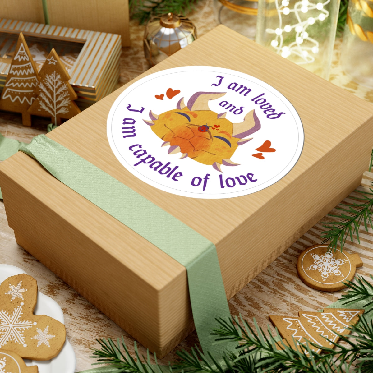 Ravi Sticker – I Am Loved and Capable of Love by SharronVan