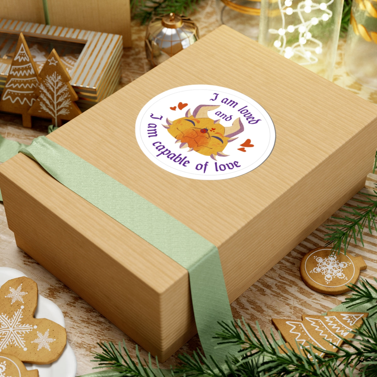 Ravi Sticker – I Am Loved and Capable of Love by SharronVan