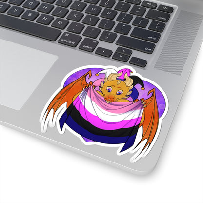 Ravi Sticker – Genderfluid Pride by TheDoodler