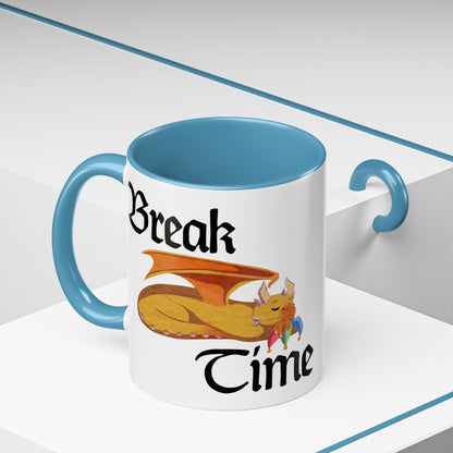 Coffee Mug - "Break Time" - Sleeping Ravi