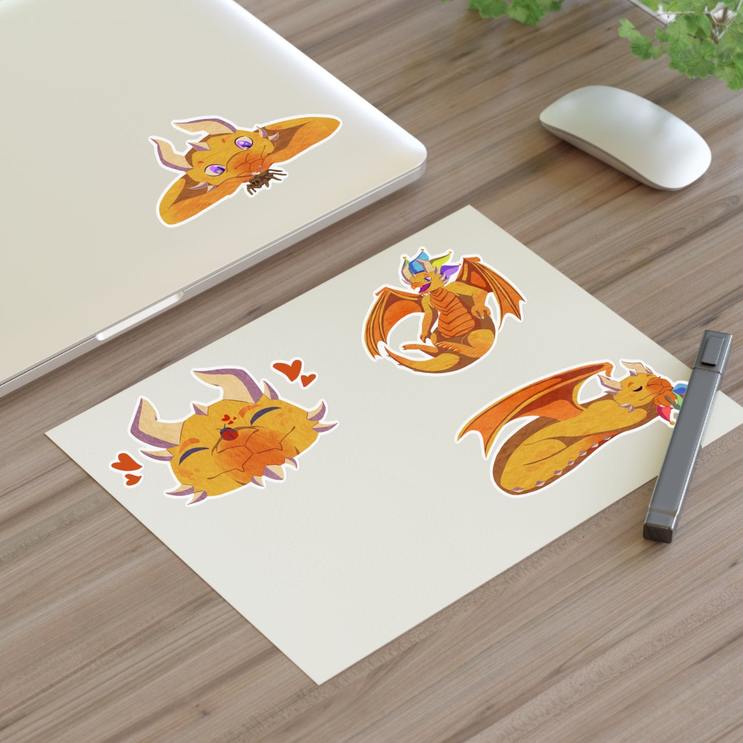 Sticker Sheet – Ravi the Dragon by SharronVan
