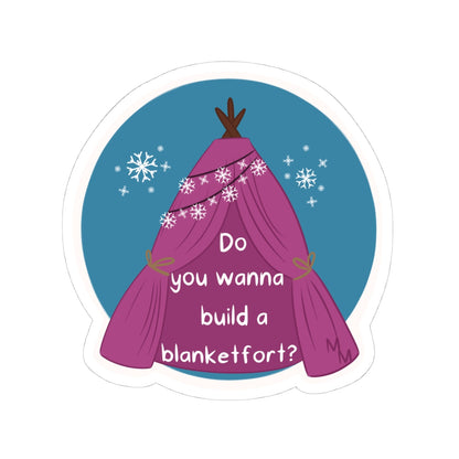 Sticker - Blanket Fort - Parody Merch