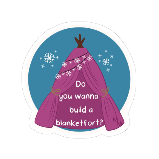 Sticker - Blanket Fort - Parody Merch