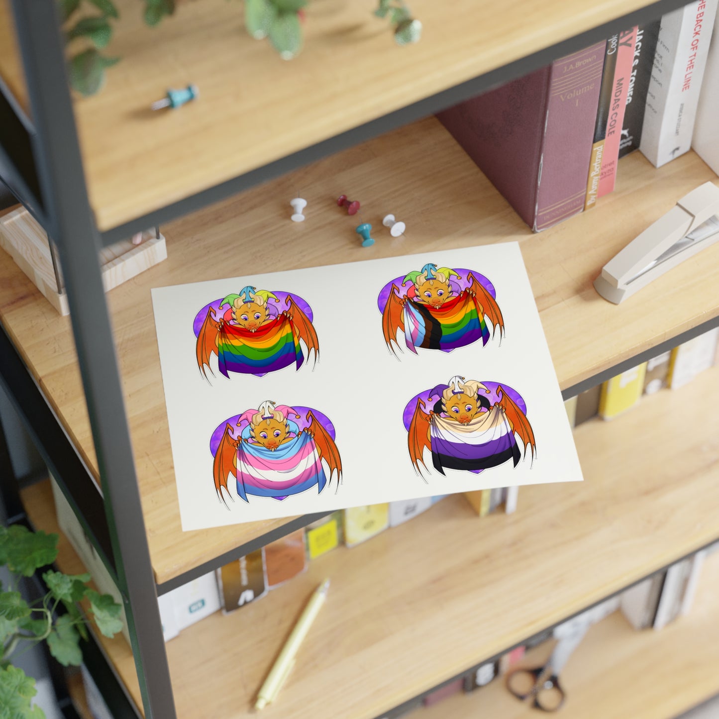 Sticker Sheet - Ravi has Pride - LGBTQIA+ Medley