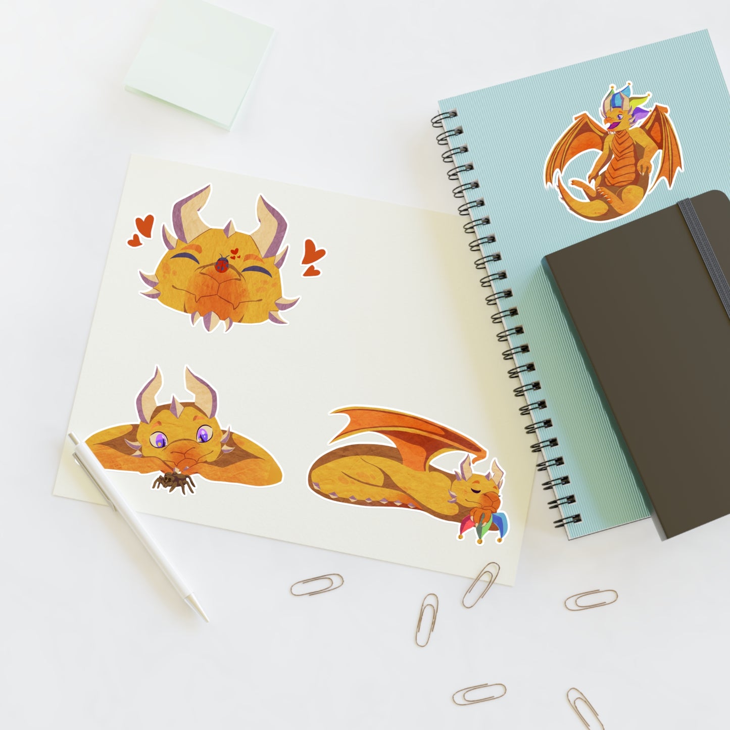 Sticker Sheet - Ravi, the Dragon - Medley