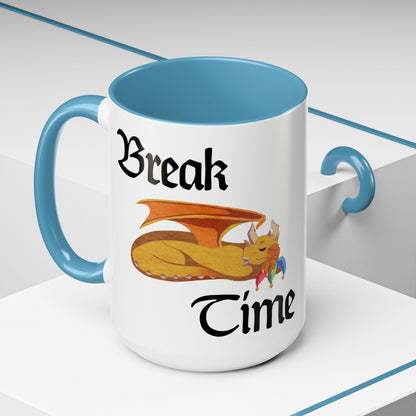 Coffee Mug - "Break Time" - Sleeping Ravi