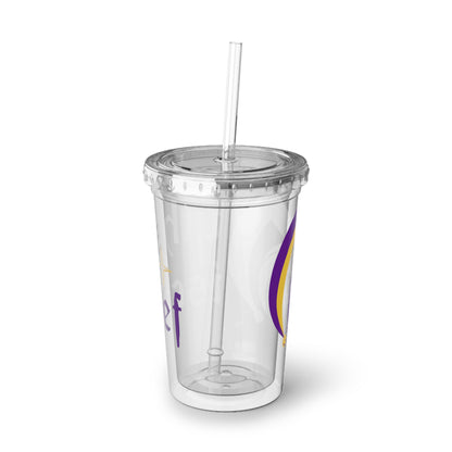 Acrylic Cup with Myths and Mischief Logo