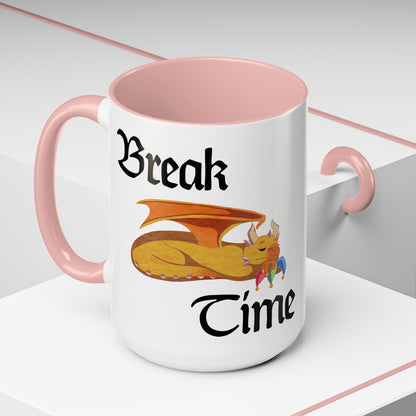 Coffee Mug - "Break Time" - Sleeping Ravi