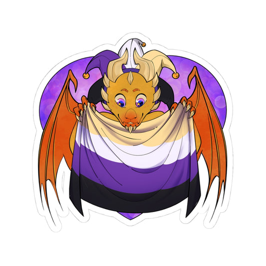 Ravi Sticker – Non-Binary Pride by TheDoodler