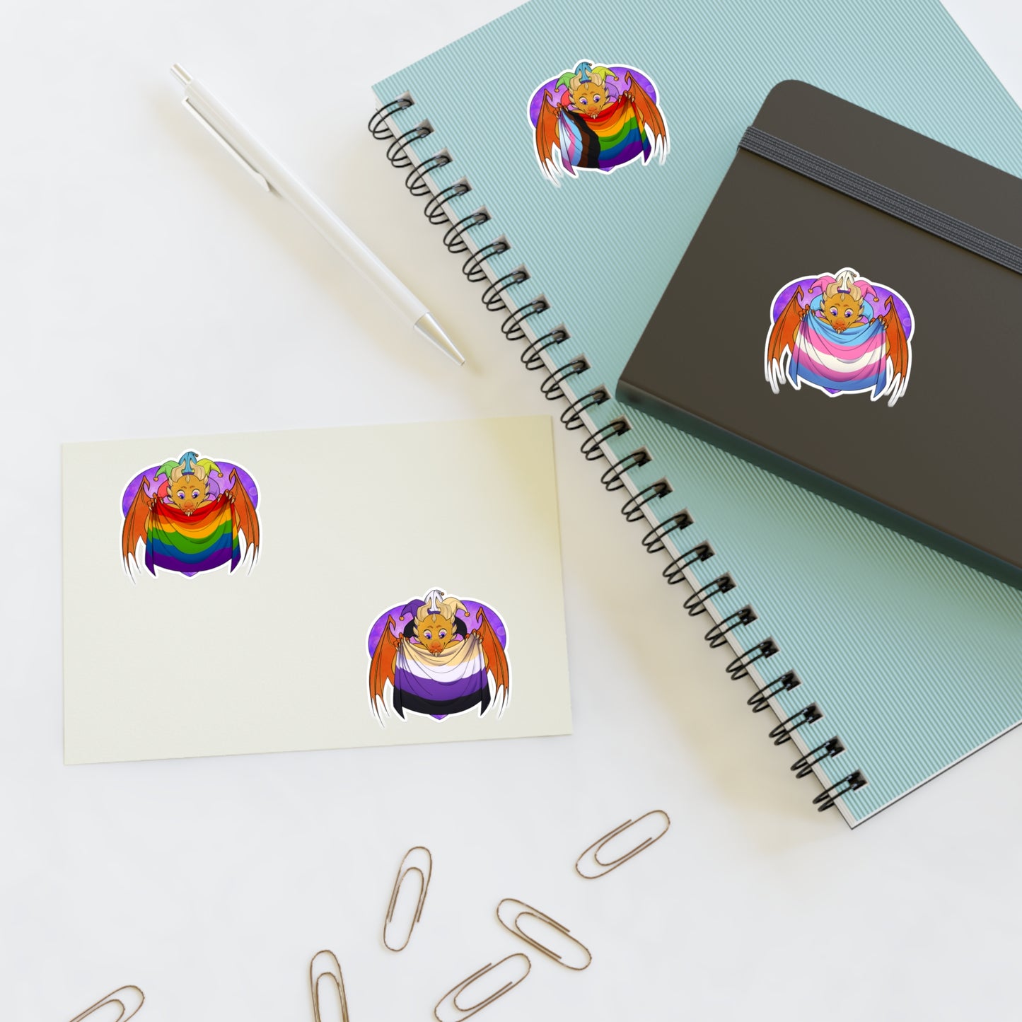 Sticker Sheet - Ravi has Pride - LGBTQIA+ Medley