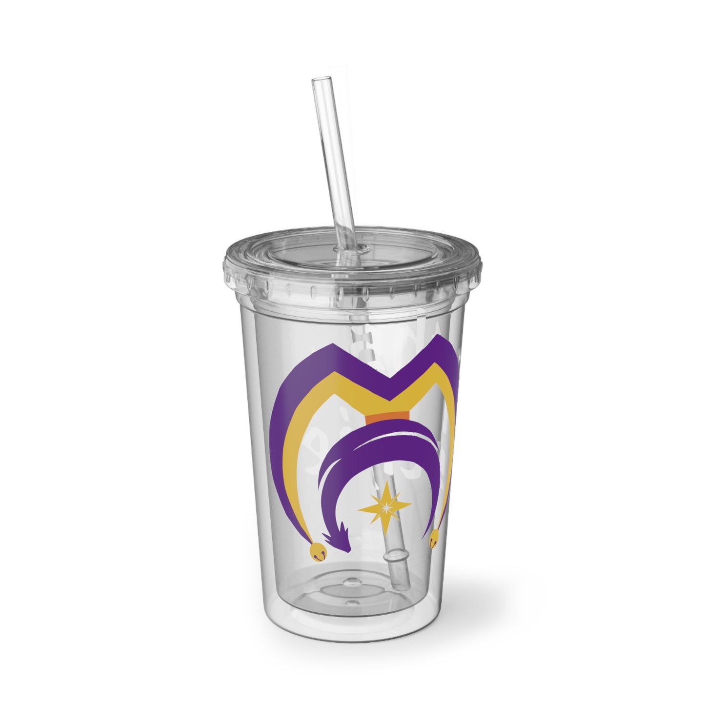 Acrylic Cup with Myths and Mischief Logo