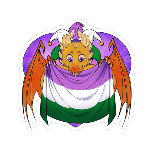 Sticker - Ravi has Genderqueer Pride - LGBTQIA+