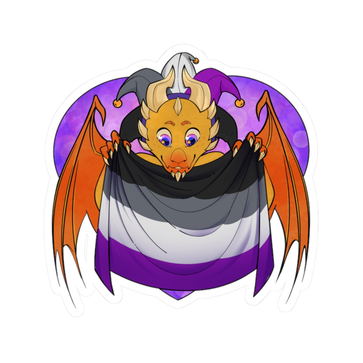 Sticker - Ravi has Asexual Pride - LGBTQIA+