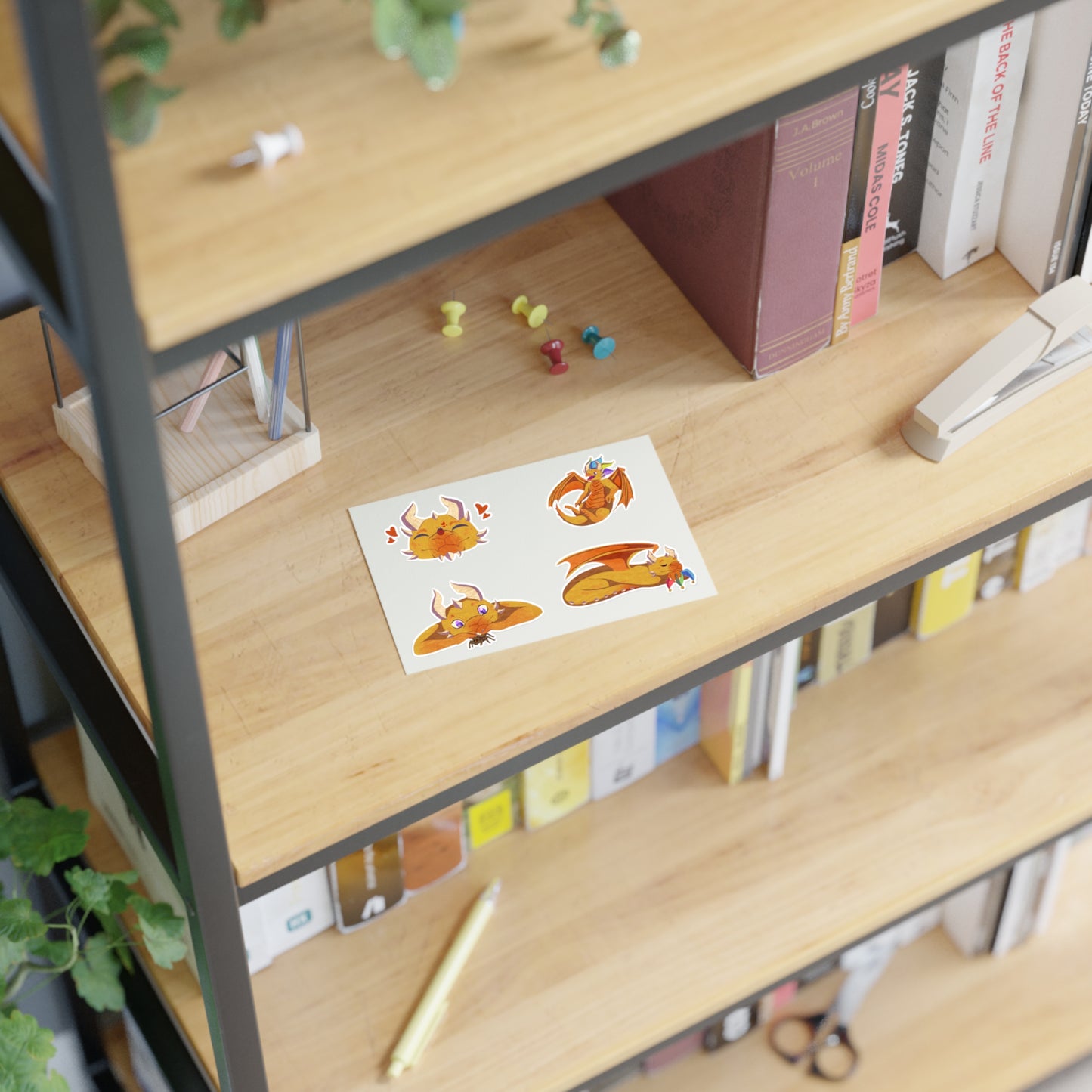 Sticker Sheet – Ravi the Dragon by SharronVan