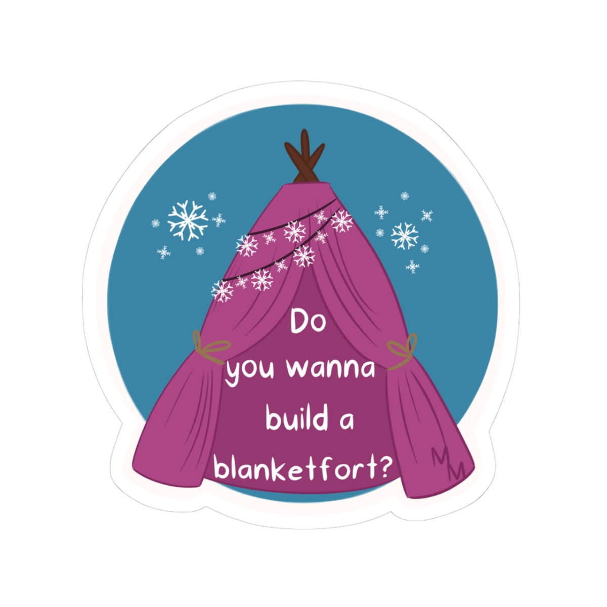 Sticker - Blanket Fort - Parody Merch