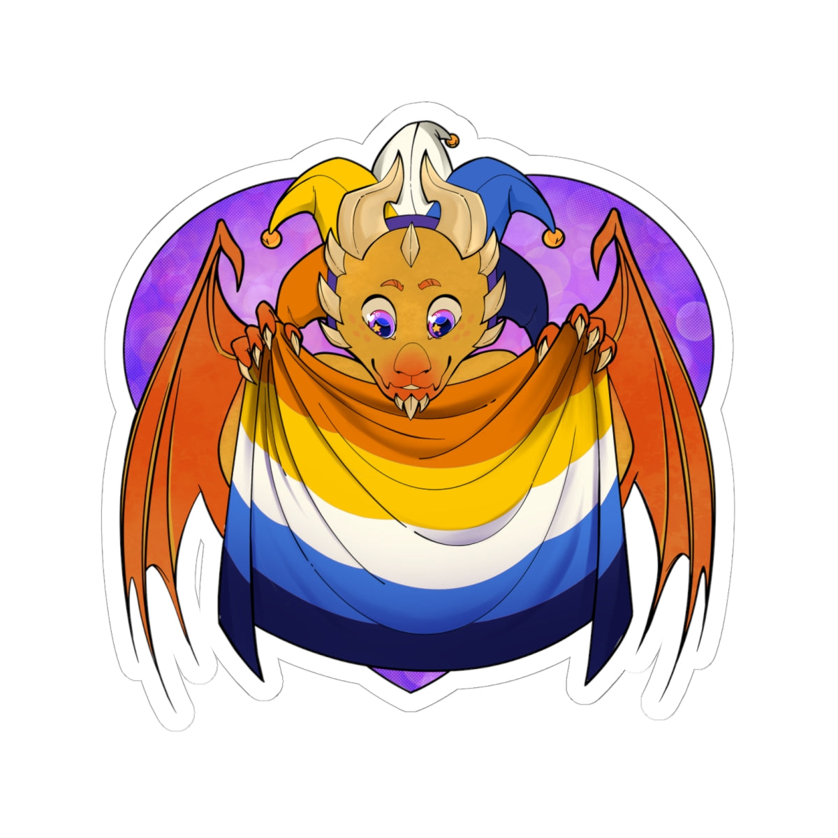 Ravi Sticker – Aro-Ace Pride by TheDoodler