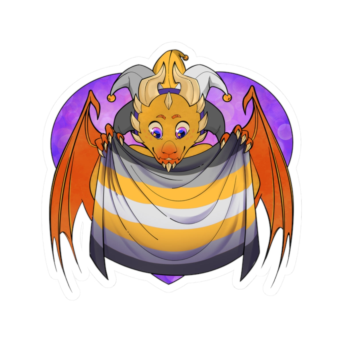 Ravi Sticker – Demi-Gender Pride by TheDoodler