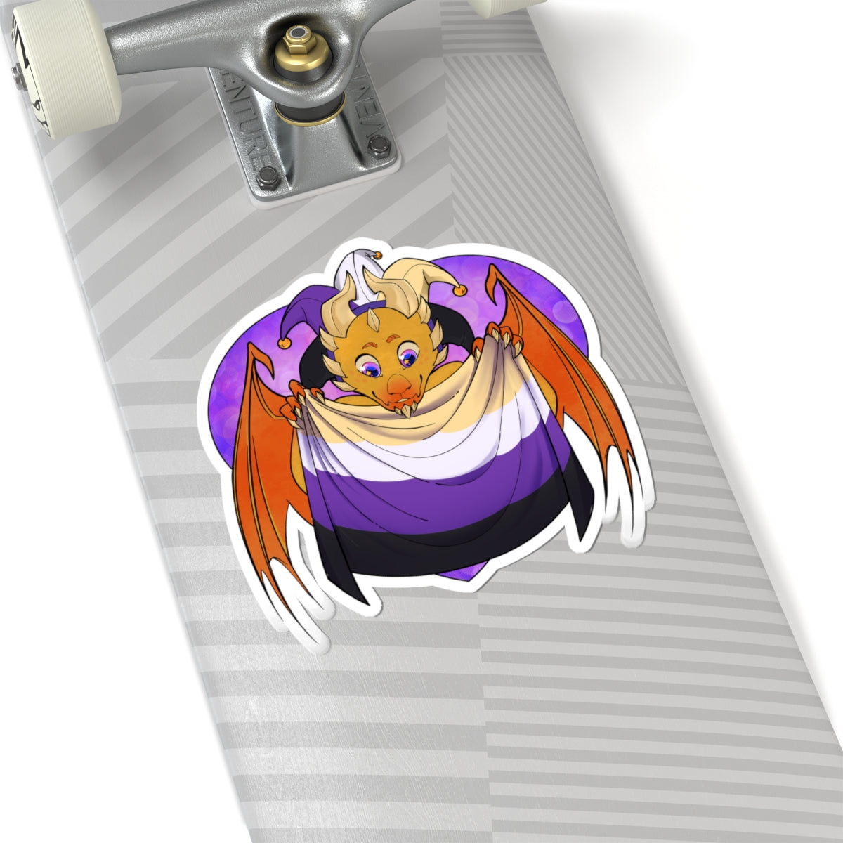 Ravi Sticker – Non-Binary Pride by TheDoodler