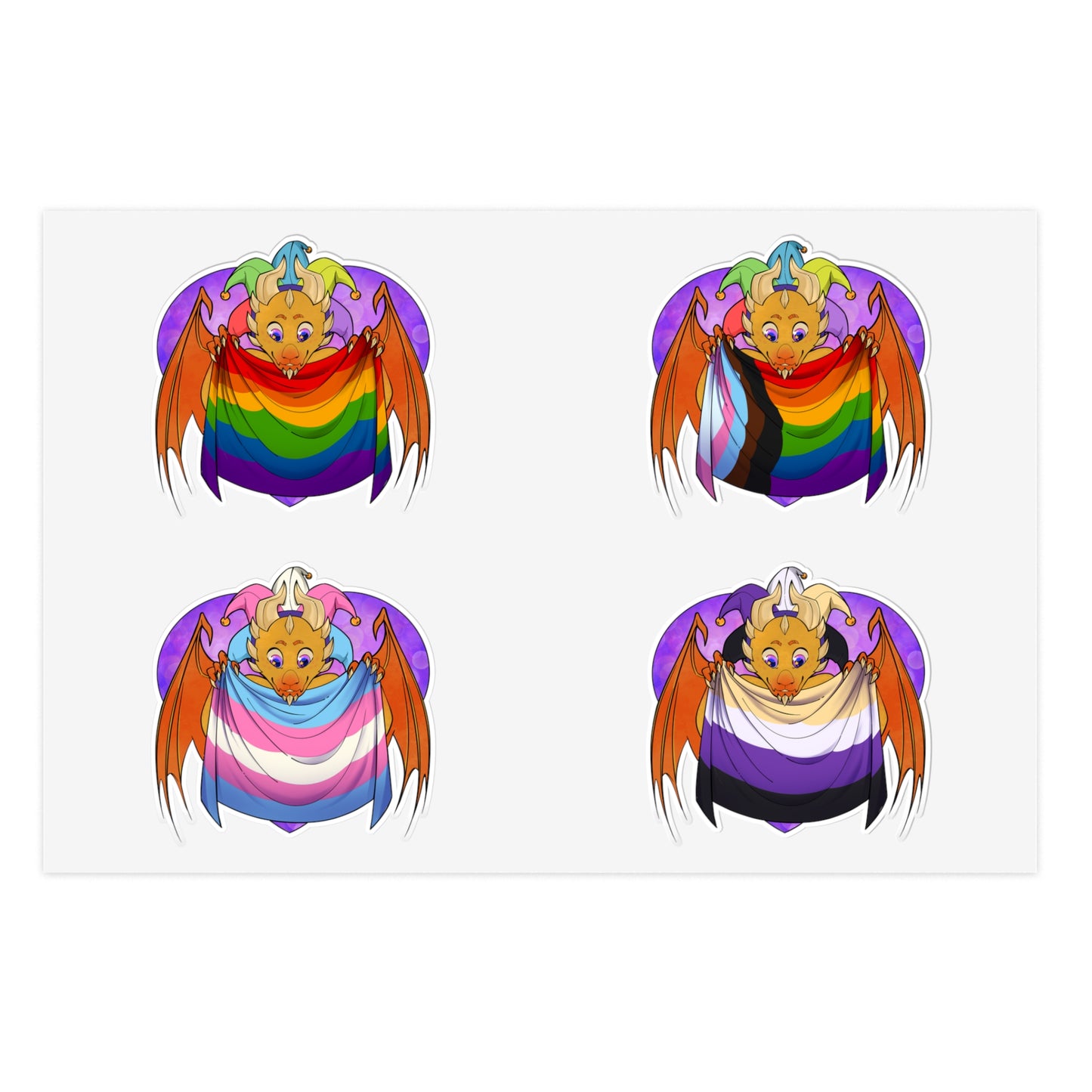 Sticker Sheet - Ravi has Pride - LGBTQIA+ Medley