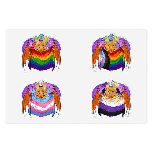 Sticker Sheet - Ravi has Pride - LGBTQIA+ Medley