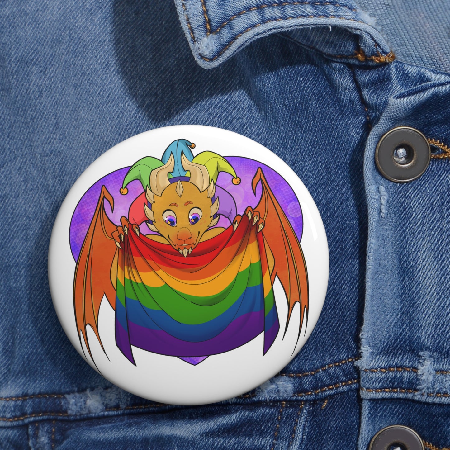 Pin Button – LGBTQIA+ Pride by TheDoodler