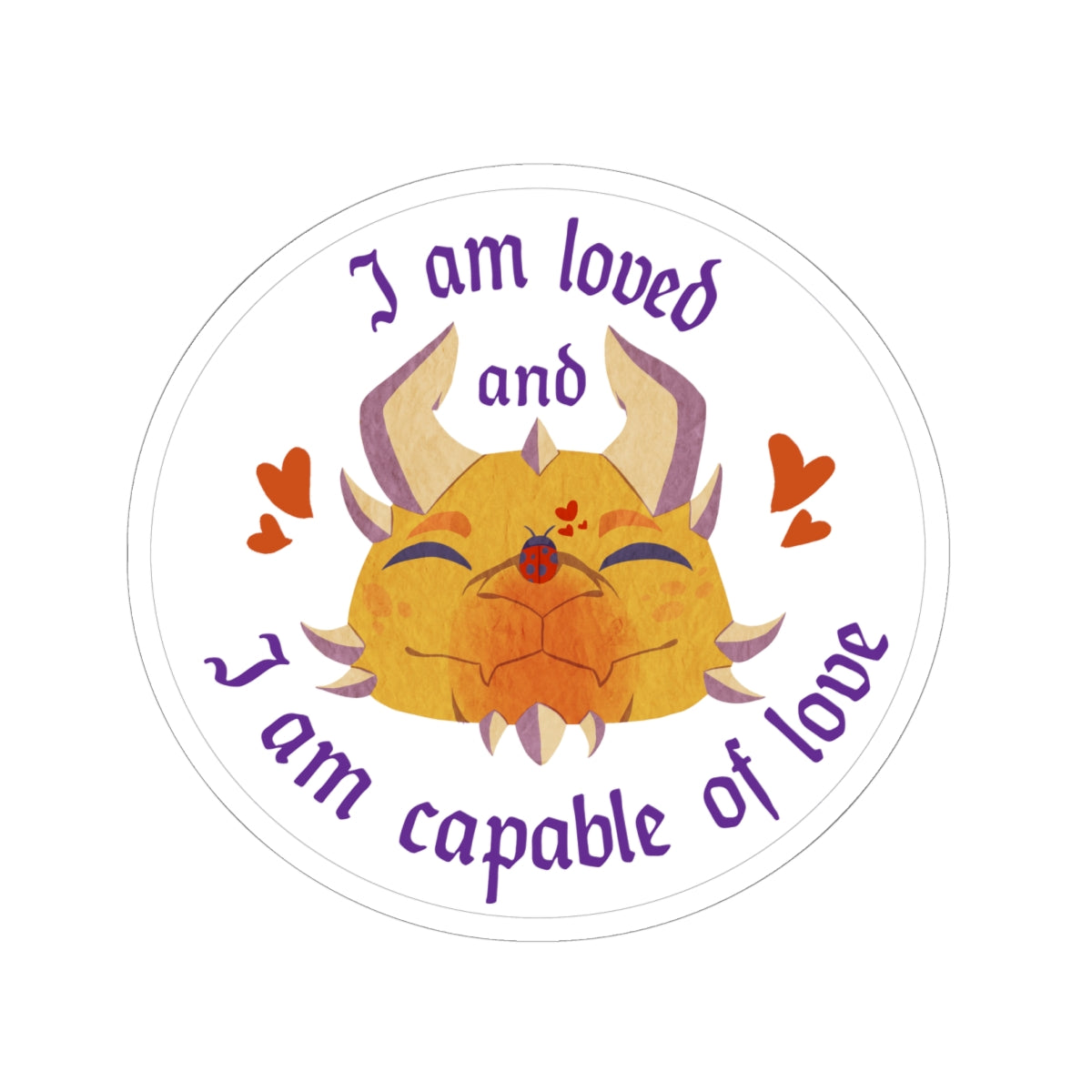 Ravi Sticker – I Am Loved and Capable of Love by SharronVan