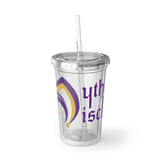 Acrylic Cup with Myths and Mischief Logo