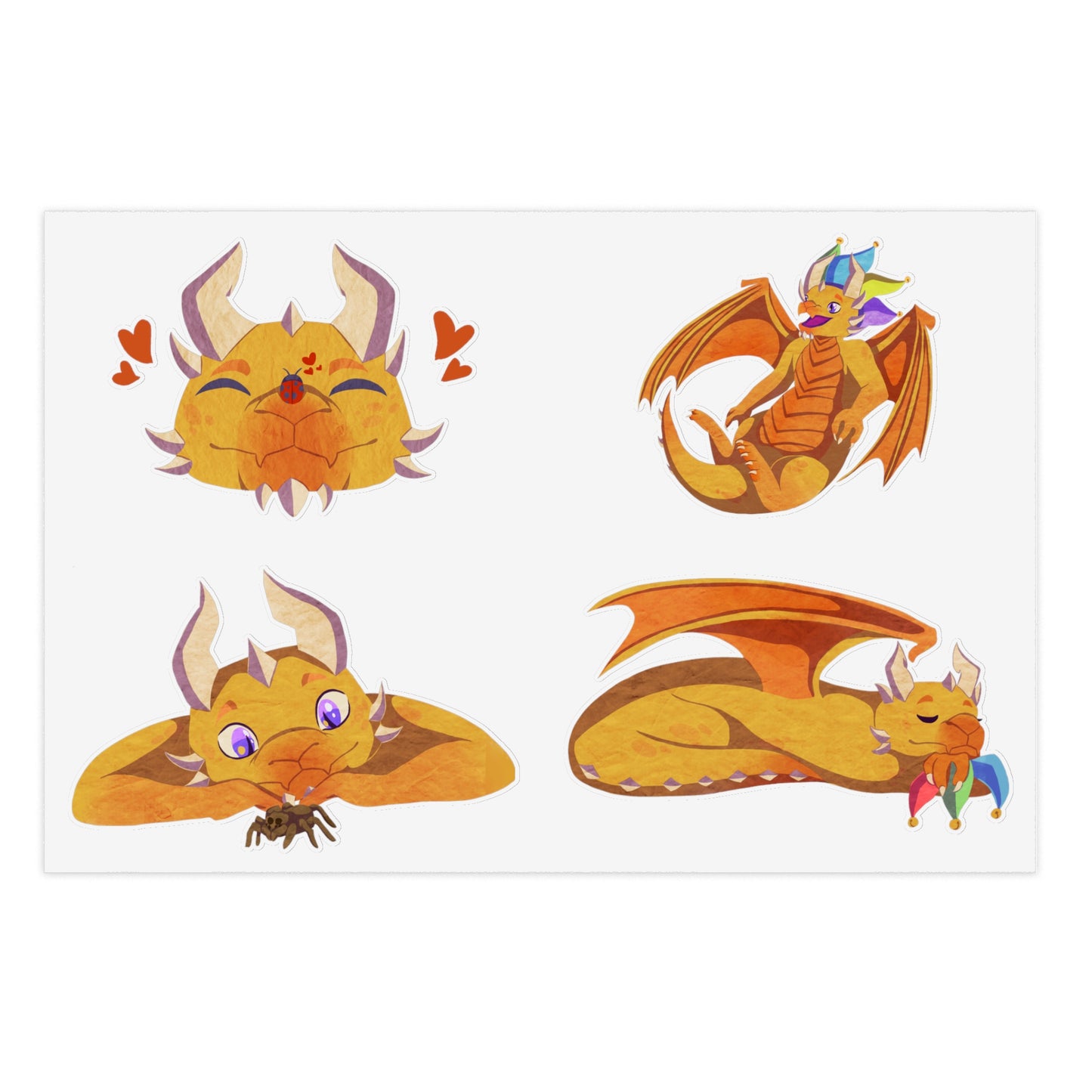 Sticker Sheet – Ravi the Dragon by SharronVan