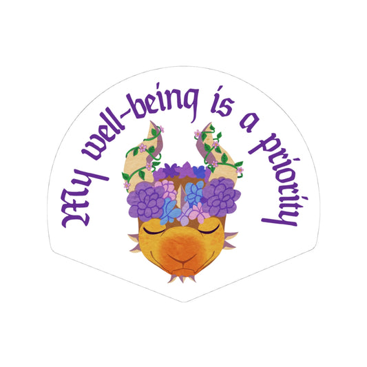 Sticker - "My Well-Being is a Priority" - Ravi Quote