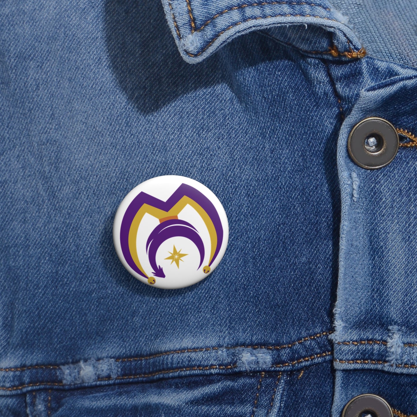 Button Pins - Myths & Mischief - Logo