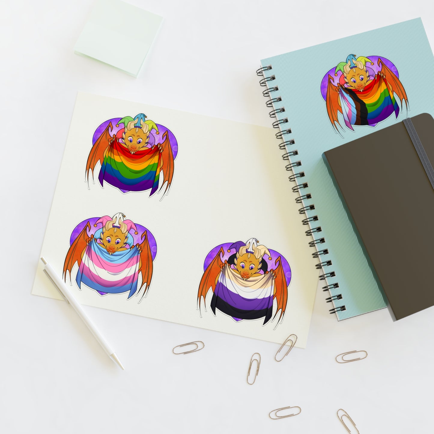 Sticker Sheet – Ravi Loves Pride by TheDoodler