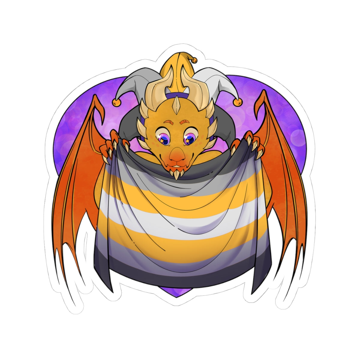 Ravi Sticker – Demi-Gender Pride by TheDoodler