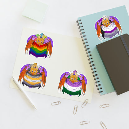 Sticker Sheet – Ravi Loves Demi Pride by TheDoodler