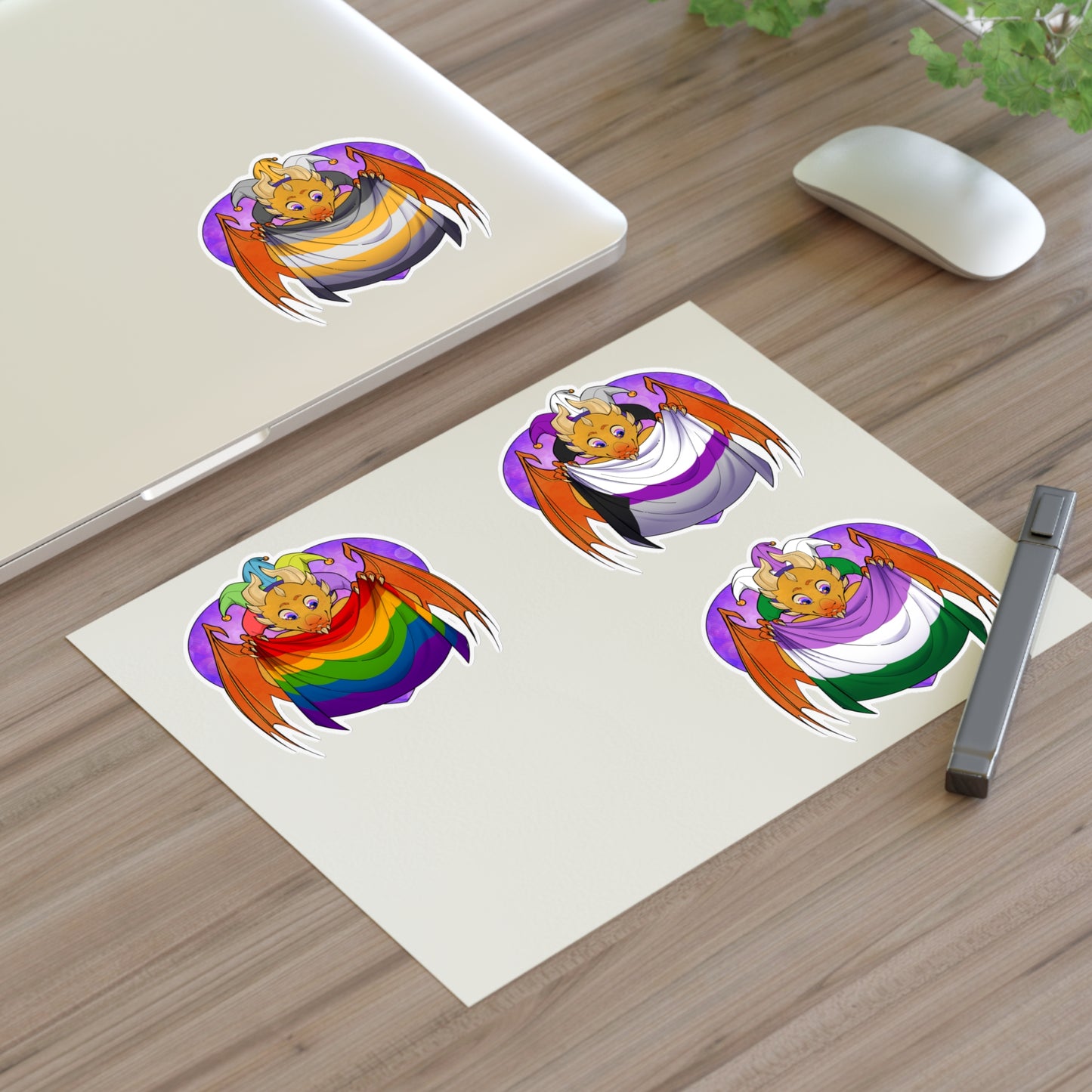 Sticker Sheet - Ravi loves Demi Pride - LGBTQIA+ Medley