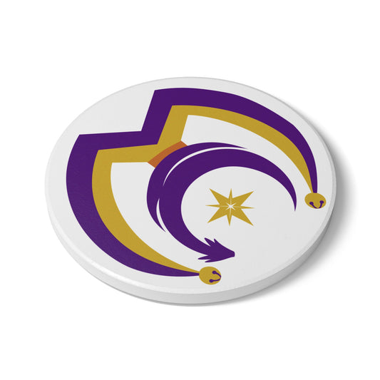 Coaster - Myths & Mischief - Logo