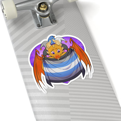 Ravi Sticker – Demi-Boy Pride by TheDoodler